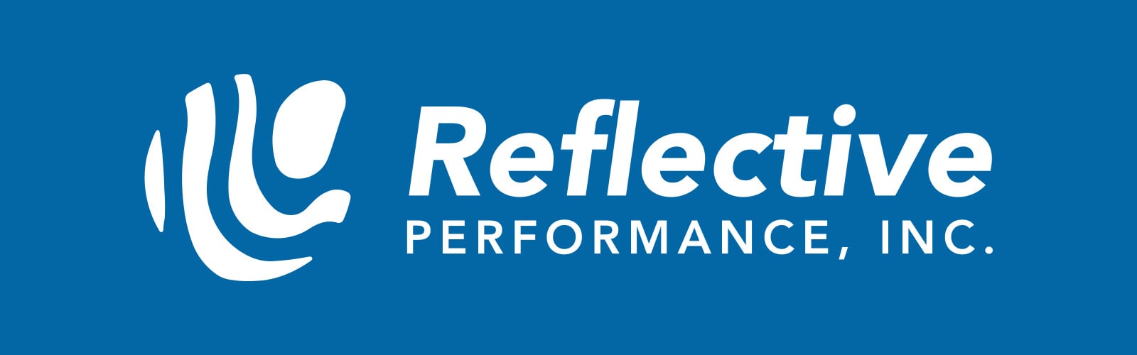 RP Logo - Left Align w space - white on blue